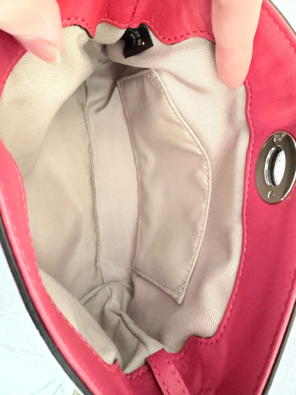 Coach monogram mini turnlock wristlet Red - Picture 3 of 4